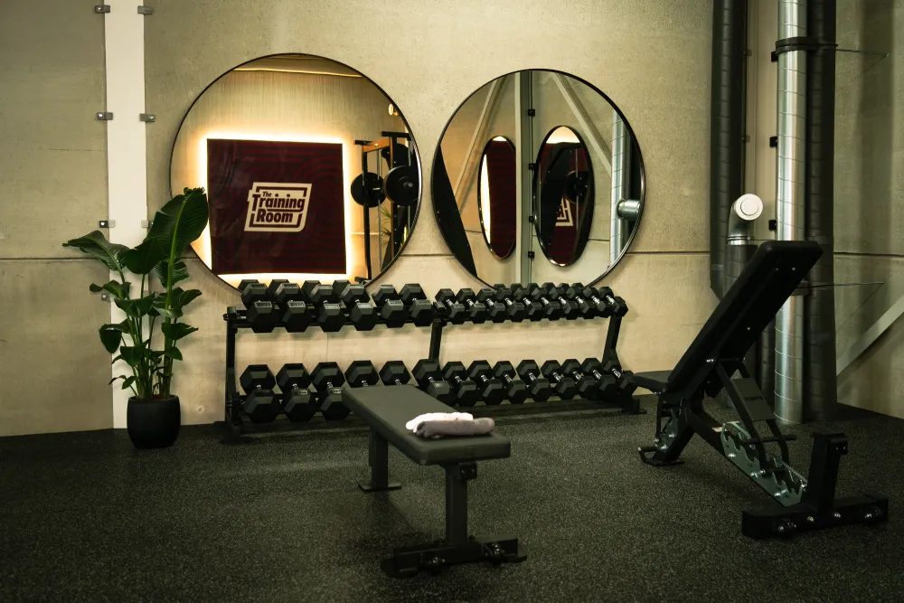 Interieur van The Training Room privé gym Sittard